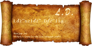 László Délia névjegykártya
