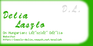 delia laszlo business card